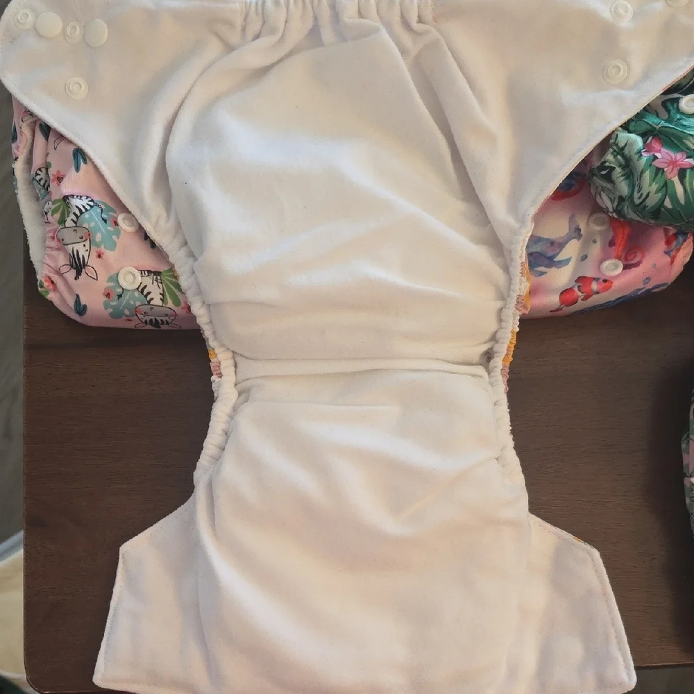 Floral and Animal Print Diaper Covers Set